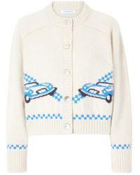 Calle Del Mar - Embroidered Cashmere Cardigan - Lyst
