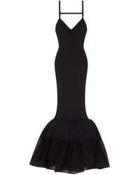 Givenchy - Open Back Ruffled Dress - Lyst