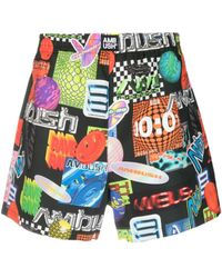 Ambush - Graphic-Print Elasticated-Waistband Shorts - Lyst