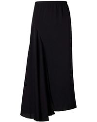 Sharon Wauchob - Tria Asymmetric Duchesse-Satin Midi Skirt - Lyst
