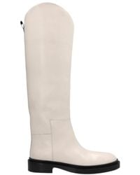 Jil Sander - Almond-Toe Knee-Length Boots - Lyst