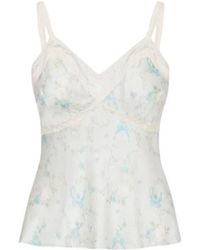 LoveShackFancy - Lirena Lace-Trim Camisole Top - Lyst