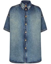 Balmain - Buttoned Short-Sleeve Shirt - Lyst