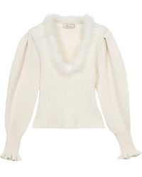 Blumarine - Ribbed Knit Sweater - Lyst