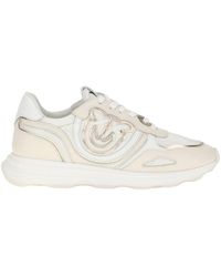 Pinko - Round-Toe Lace-Up Sneakers - Lyst