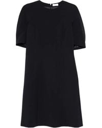 Peserico - Puff-Sleeve Midi Dress - Lyst