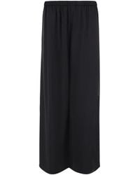 By Malene Birger - Elasticated Waistband Wide Leg Pants - Lyst