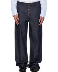 Egonlab - Contrasted Hem Belt Loop Jeans - Lyst