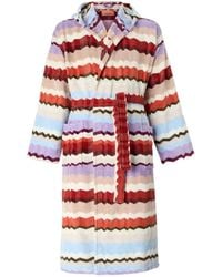 Missoni - Eva Hooded Cotton Terry Bathrobe - Lyst
