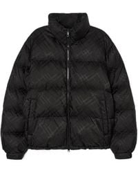 Burberry - Down Check Puffer Jacket - Lyst
