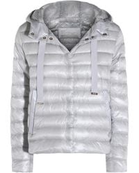Herno - Quilted Hooded Drawstring Puffer Jacket - Lyst