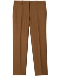 Burberry - Wool-Mohair Tailored Trousers - Lyst