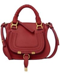 Chloé - Debossed-Logo Leather Shoulder Bag - Lyst