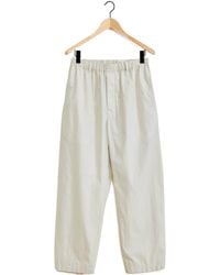 Lemaire - Tapered Cotton-Blend Trousers - Lyst