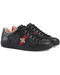 Gucci - Ace Series Of Embroidered Sneakers - Lyst