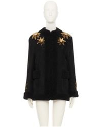 Valentino - Long Sleeve Leather Jacket - Lyst