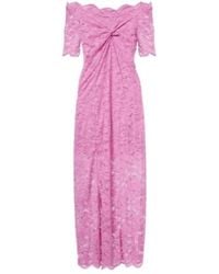 Rabanne - Off-Shoulder Lace Midi Dress - Lyst