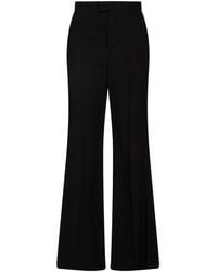 Balenciaga - Solid-Colored Flared Trousers - Lyst