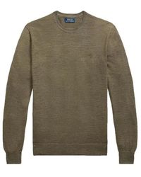 Polo Ralph Lauren - Logo Embroidered Crewneck Jumper - Lyst