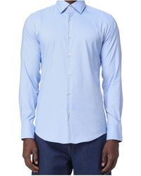 BOSS - Boss Performance-Stretch Twill Slim-Fit Shirt - Lyst