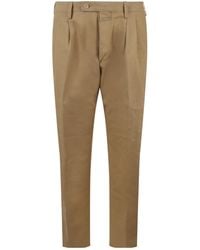 Closed - Pleated Stretch-Cotton Pants - Lyst