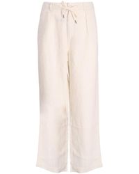 Polo Ralph Lauren - Drawstring Linen Trousers - Lyst