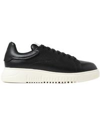 Emporio Armani - Mporio Armani Tumbled Low-Top Sneakers - Lyst