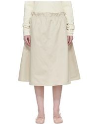 MM6 by Maison Margiela - Elasticated Waistband Midi Skirt - Lyst