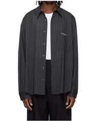 WOOYOUNGMI - Striped Long-Sleeved Shirt - Lyst
