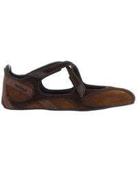 The Attico - The Floor 01 Strap Ballet Flats - Lyst