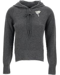 Simone Rocha - Knitted Hoodie - Lyst
