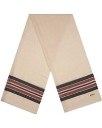 Bally - Striped Detail Scarf - Lyst