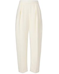 Rohe - Wool-Blend Bouclé Barrel-Leg Pants - Lyst