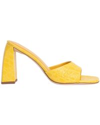 BY FAR - Michele Squared-Toe Mules - Lyst