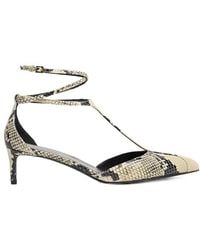 KHAITE - 45Mm Bella T-Strap Sandals - Lyst
