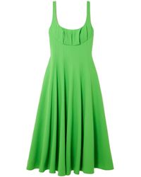 Emilia Wickstead - Wide Strap Midi Dress - Lyst