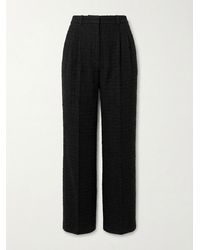 Gucci - High-Waisted Tweed Trousers - Lyst