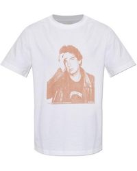 A.P.C. - Jean Portrait Print T-Shirt - Lyst