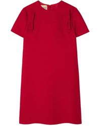 Valentino - Crepe Couture Short Dress - Lyst