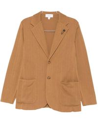 Lardini - Ribbed-Knit Blazer - Lyst