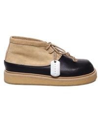 Marni - Round Toe Panelled Boots - Lyst