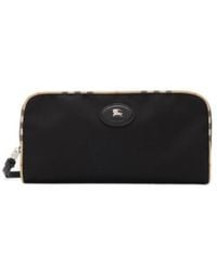 Burberry - Large Check Trim Travel Pouch - Lyst