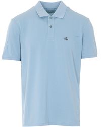 C.P. Company - Logo Embroidered Short-Sleeved Polo Shirt - Lyst
