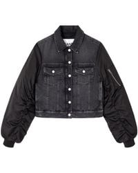 Ganni - Rigid Denim Jacket - Lyst