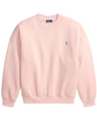 Polo Ralph Lauren - Logo Embroidered Crewneck Sweatshirt - Lyst