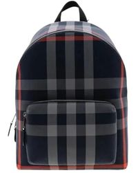 Burberry - Check Pattern Zip-Around Backpack - Lyst