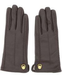 Gianni Chiarini - Logo-Rivet Leather Gloves - Lyst