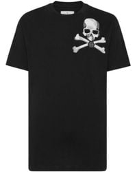 Philipp Plein - T-Shirt Round Neck Ss Skull & Bones - Lyst