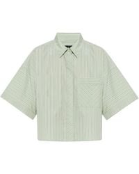 Rag & Bone - Marin Striped Short-Sleeve Shirt - Lyst