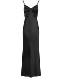 Elisabetta Franchi - Carpet Satin Mermaid Evening Dress - Lyst